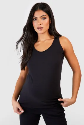 Maternity Basic Wide Strap Tank Top