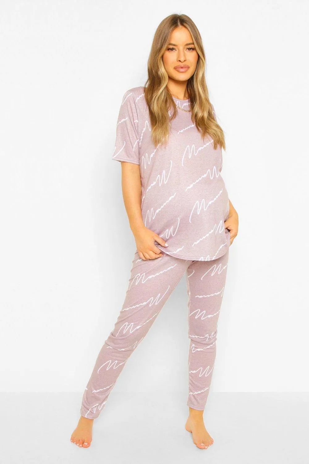 Maternity Mama Pajama Pants Set