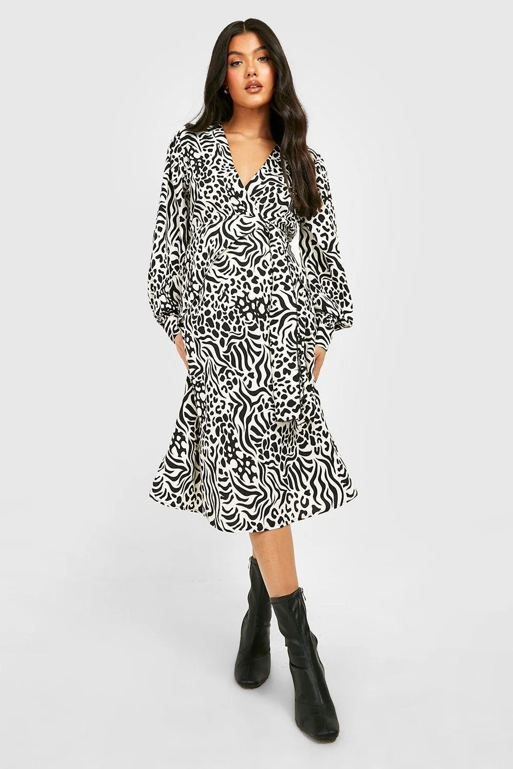 Maternity Print Skater Midi Dress