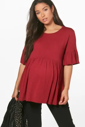 Maternity Ruffle Smock Top