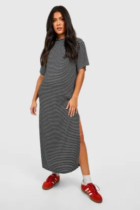 Maternity Stripe T-Shirt Midi Dress