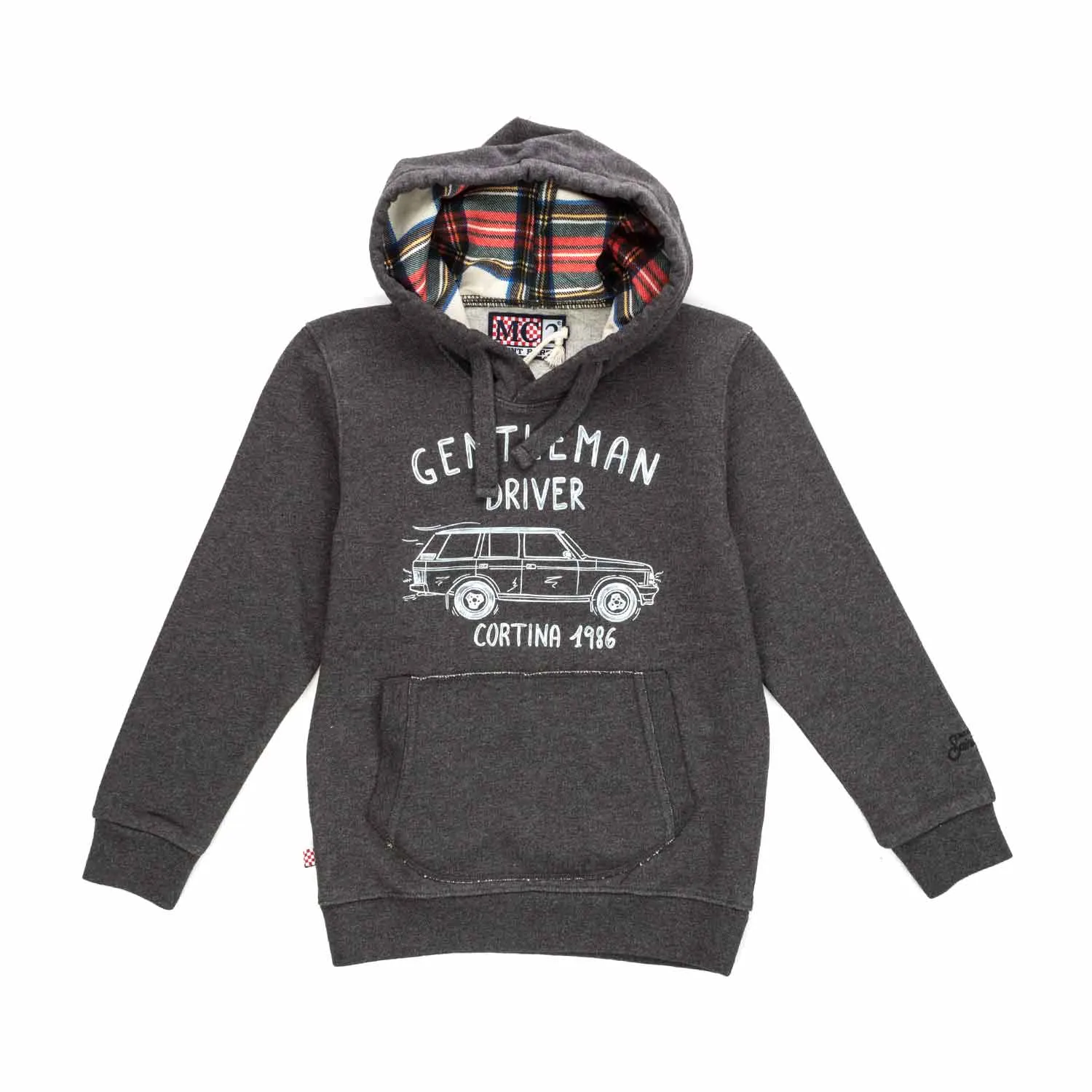 Mc2 Saint Barth Grey Hoodie For Boys