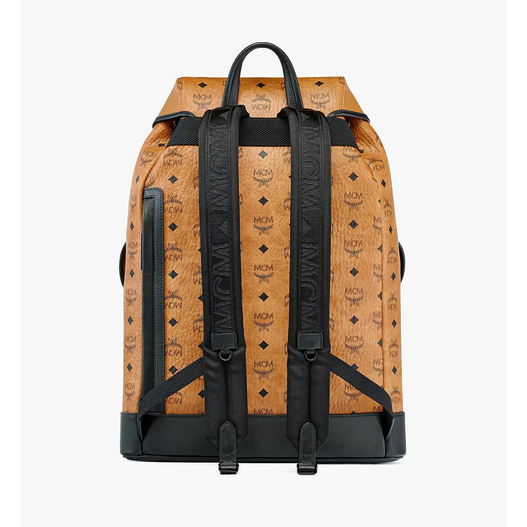 MCM Large Brandenburg Backpack in Visetos and Nappa Leather