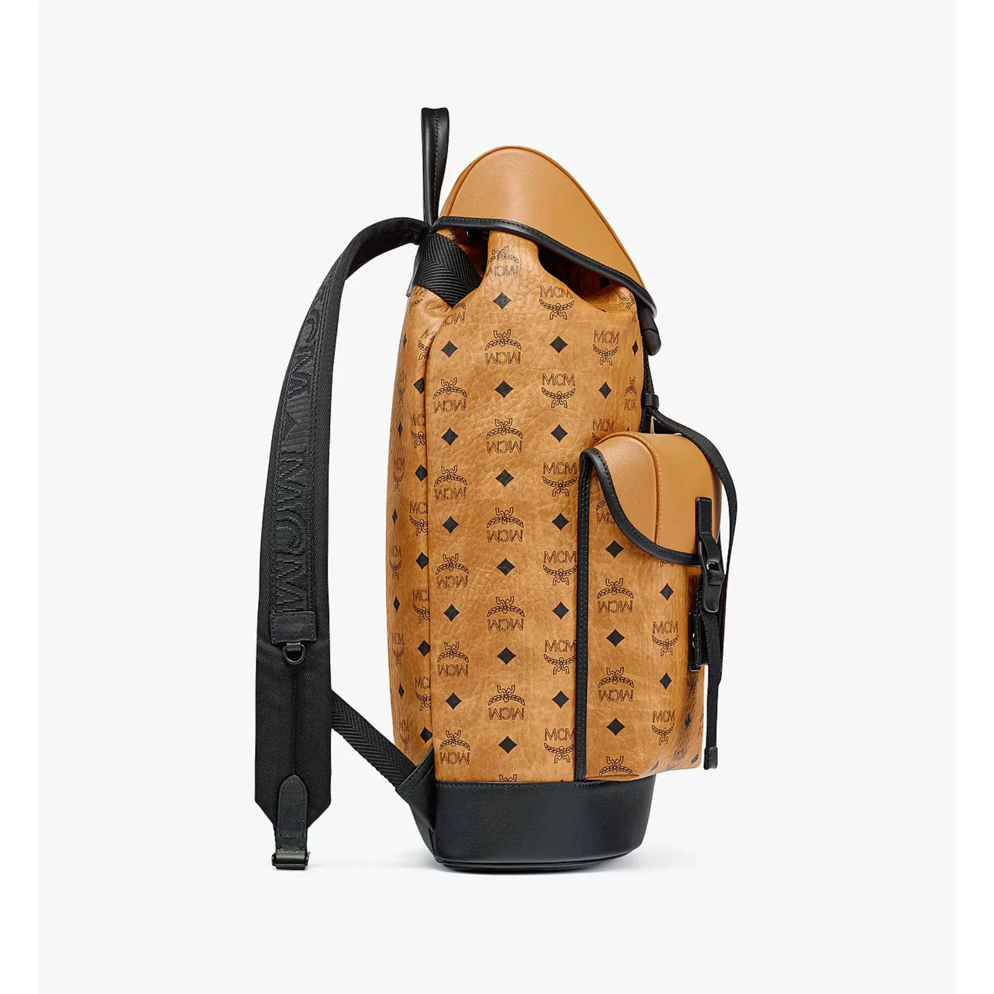 MCM Large Brandenburg Backpack in Visetos and Nappa Leather