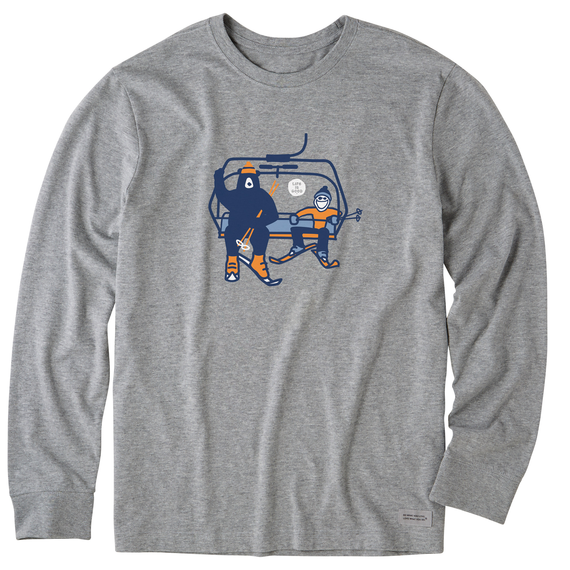 Men's Jake Bear Ski Lift Long Sleeve Crusher Tee