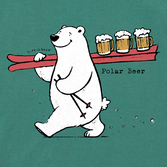 Men's Polar Beer Ski Beer Serve Crusher Tee