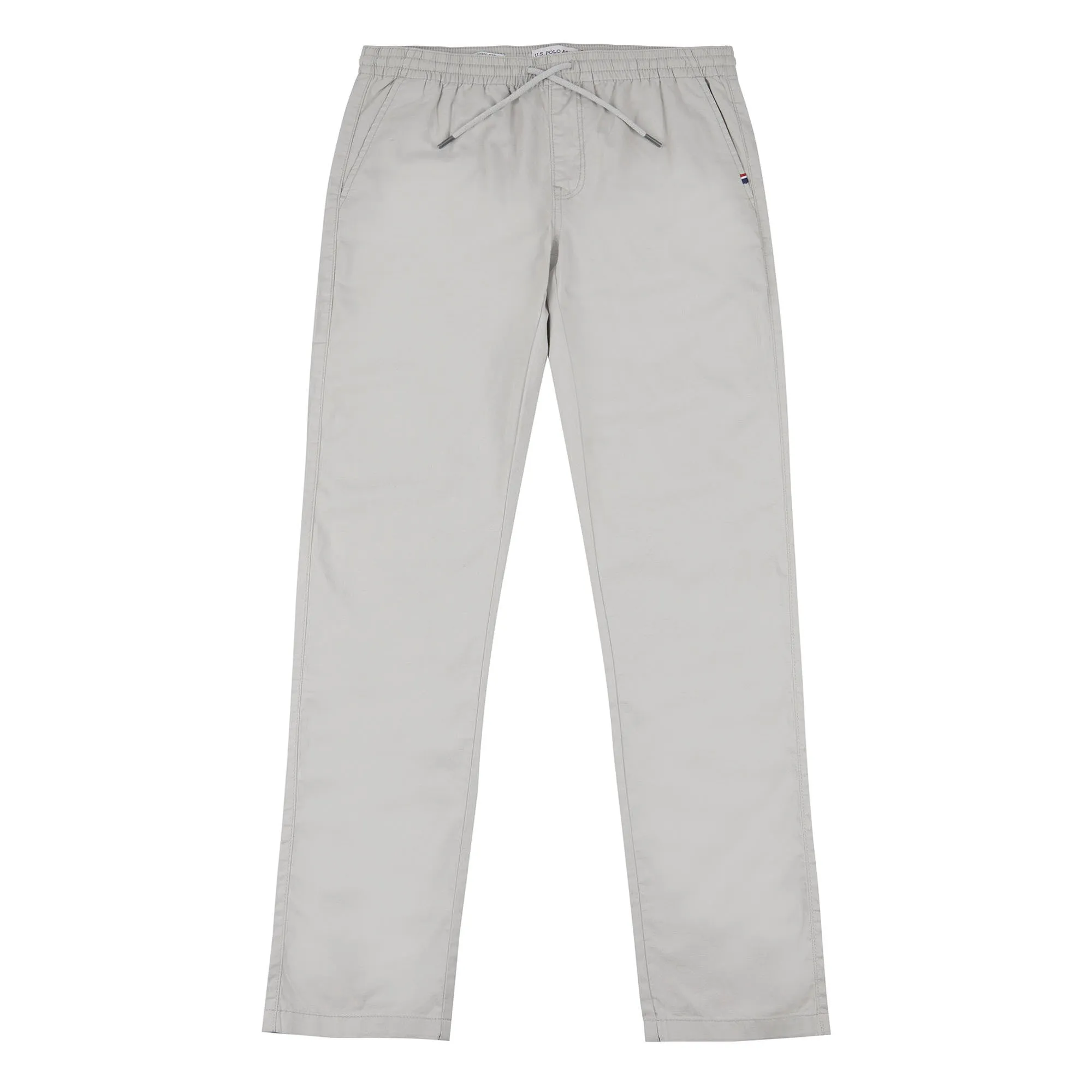 Mens Linen Blend Drawstring Trousers in Harbor Mist