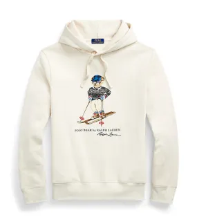 Men's Polo Bear Fleece Hoodie Winter Cream Ski Bear