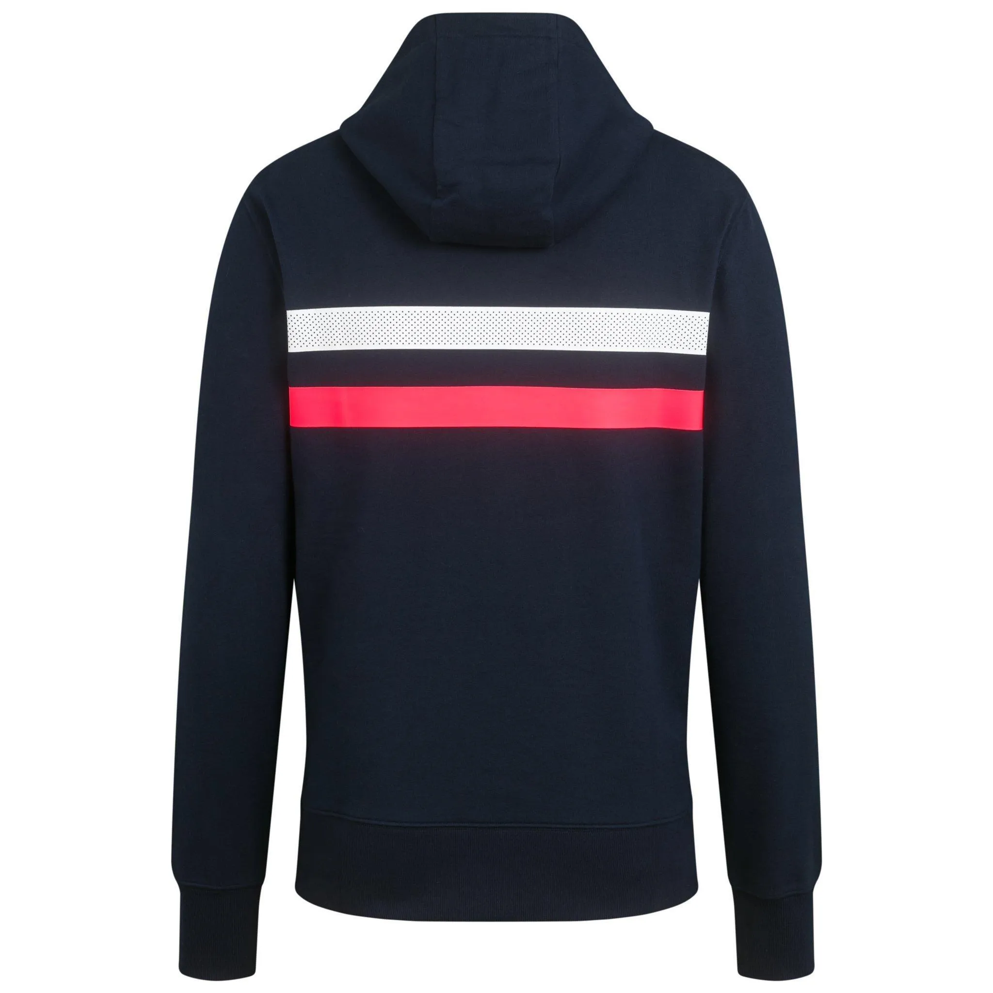 Men's Rapha Brevet Hoodie - Dark Navy / White / High-Viz Pink | Cycling Casual UK