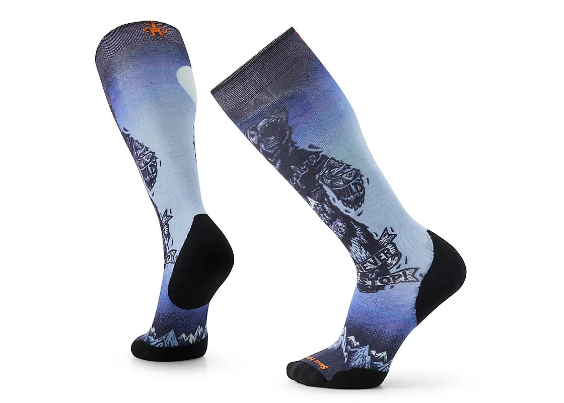 Men's Ski Targeted Cushion Always Explore Print OTC Socks