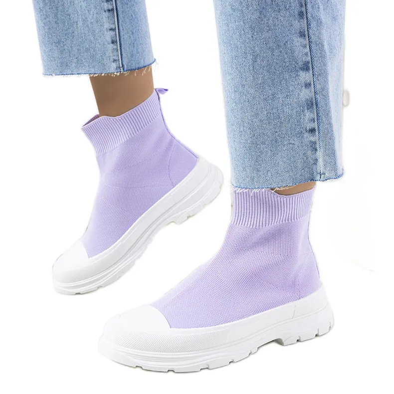 Mickey's purple ankle sneakers violet