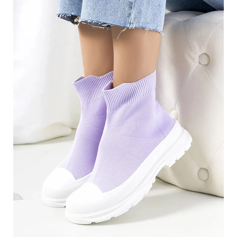 Mickey's purple ankle sneakers violet