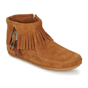 Minnetonka CONCHO FEATHER SIDE ZIP BOOT