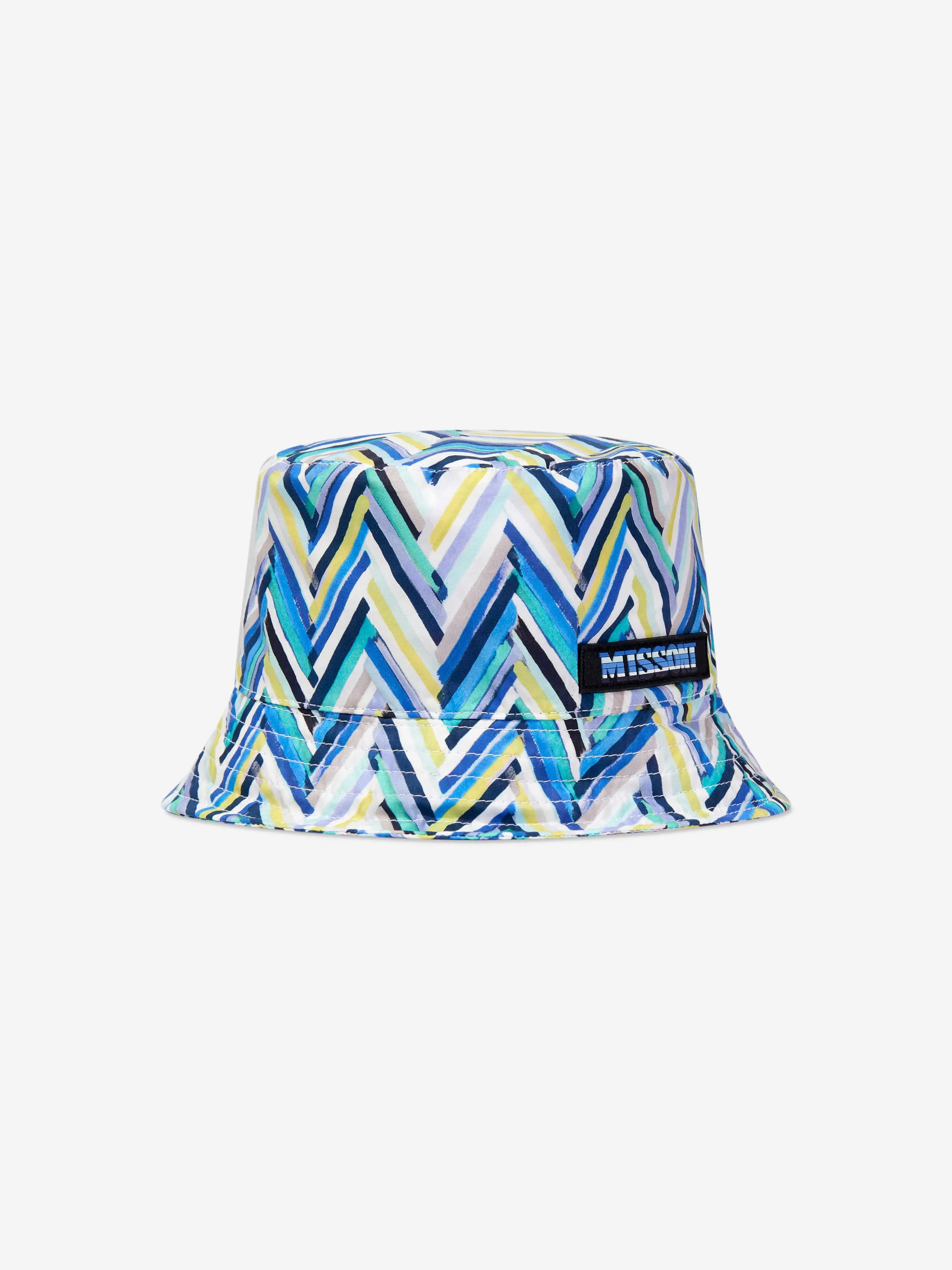 Missoni Kids Zigzag Bucket Hat in Blue