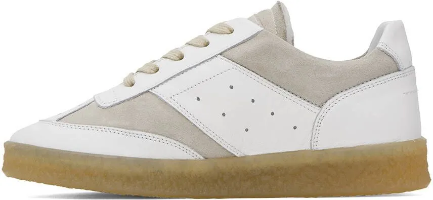 MM6 Maison Margiela White Court Sneakers