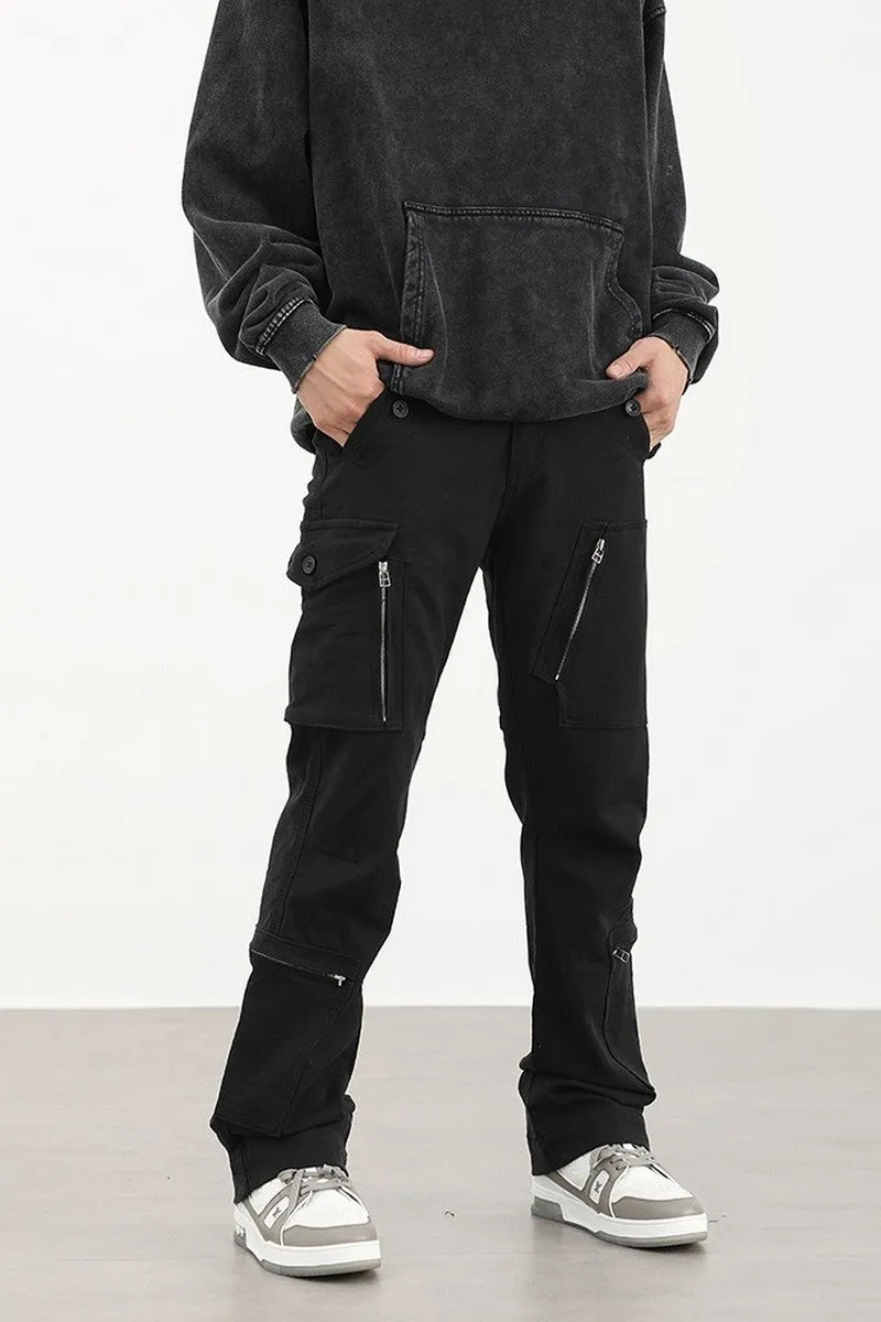 Multi Pocket Zip Trousers