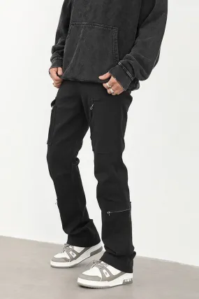 Multi Pocket Zip Trousers