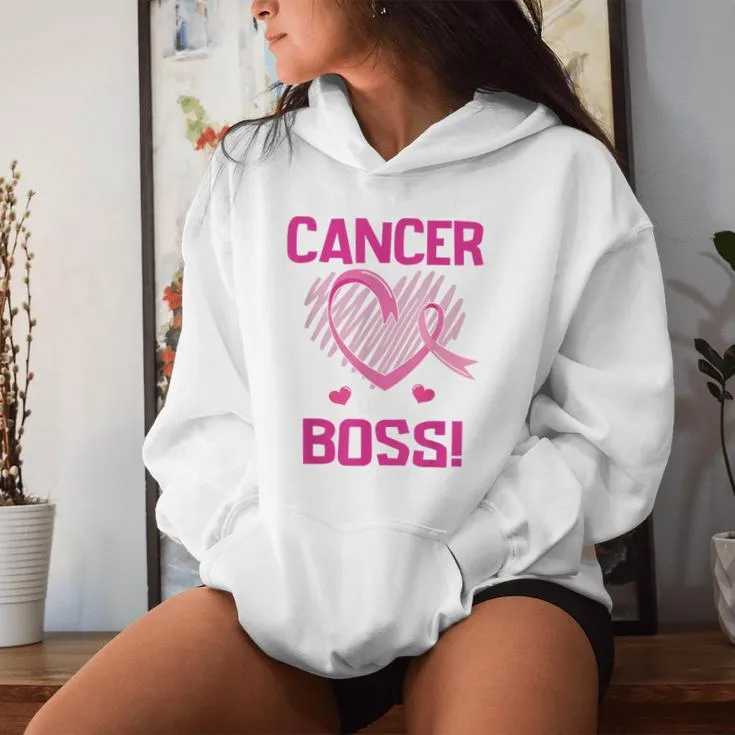 My Mom Beat Breast Cancer Like A Boss Warrior Survivor Fight Women Hoodie