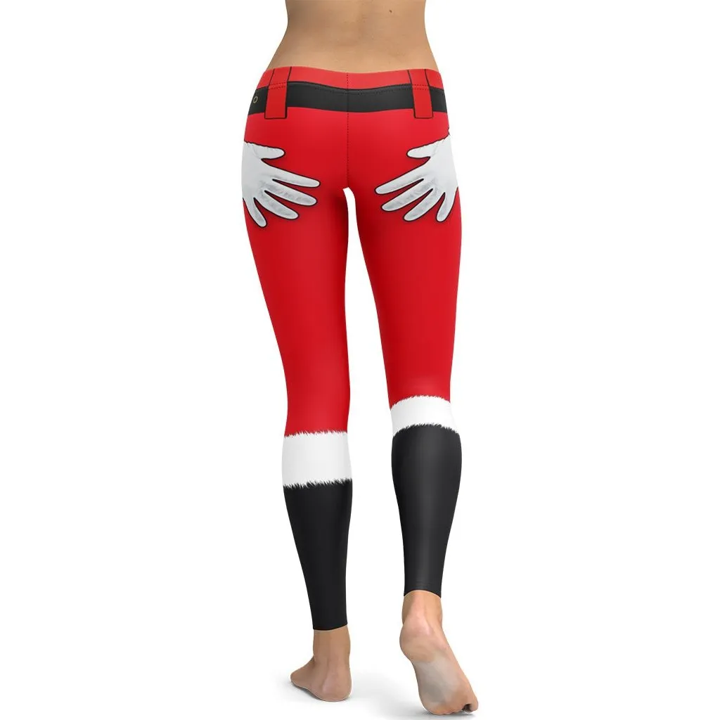 Naughty Santa Outfit Leggings