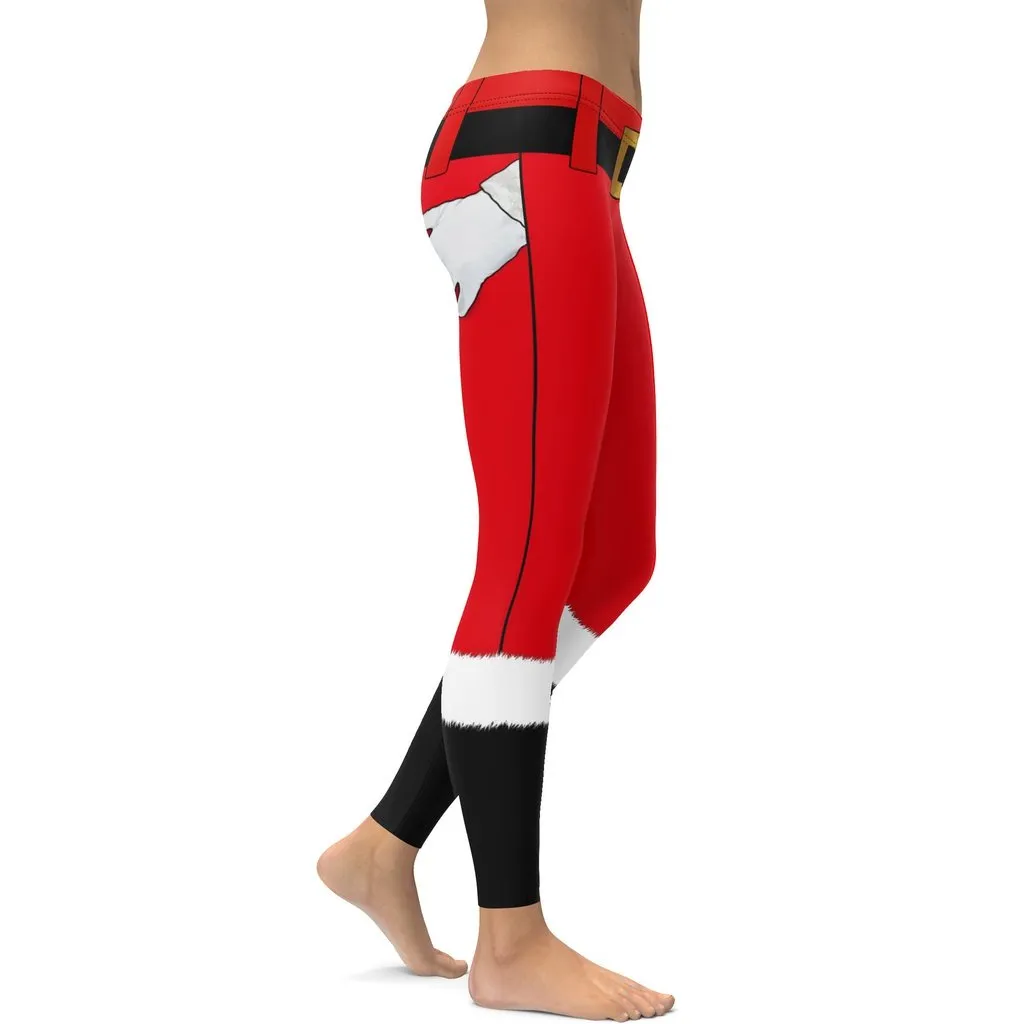 Naughty Santa Outfit Leggings