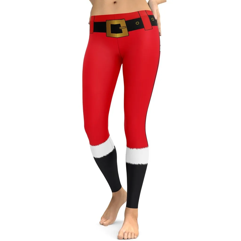 Naughty Santa Outfit Leggings