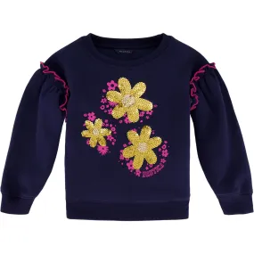 Nautica Toddler Girls' Fleece Sweatshirt (2T-4T) Navy