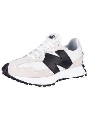 New Balance 327 Suede Trainers - White/Black