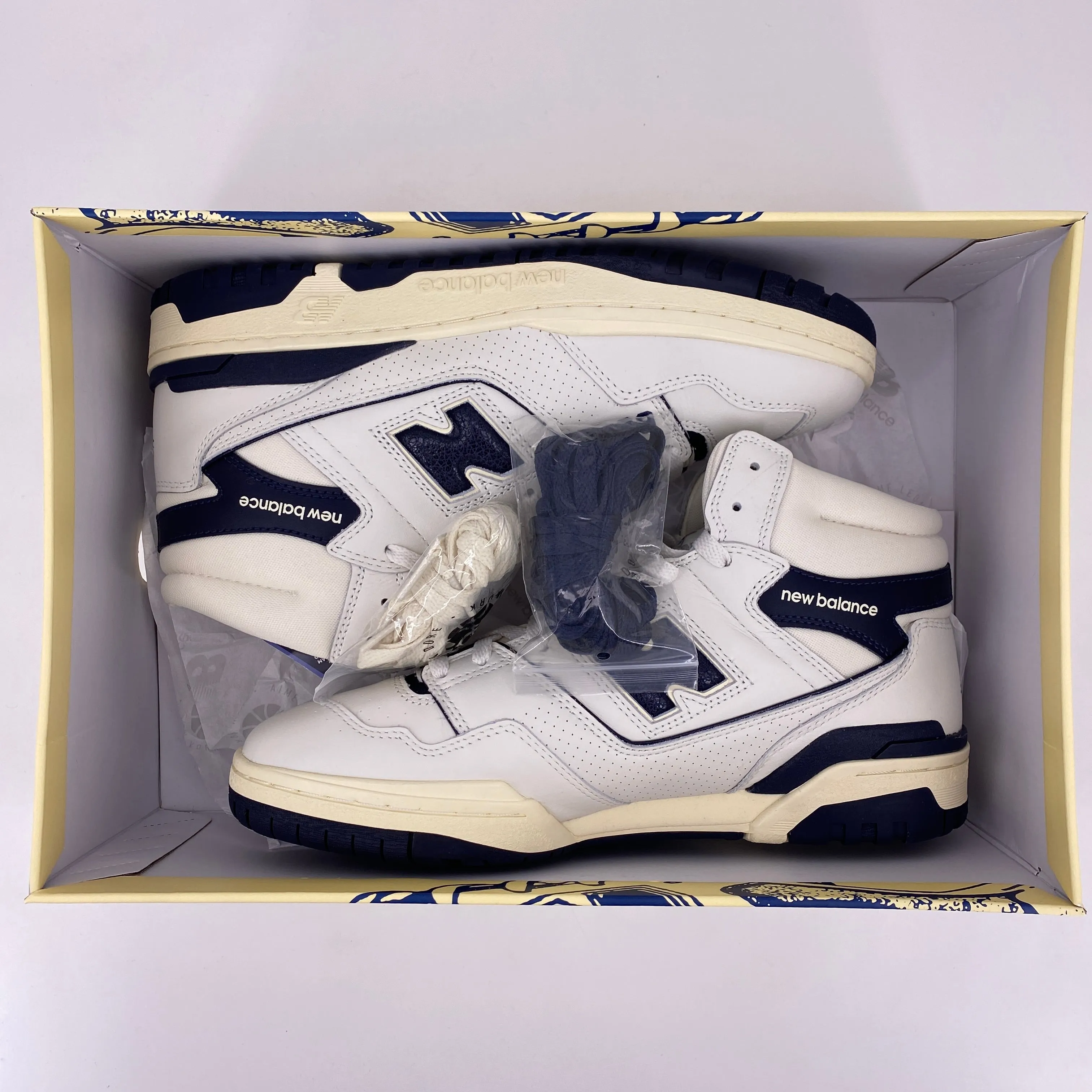 New Balance 650 / ALD White Navy 2021 New Size 11