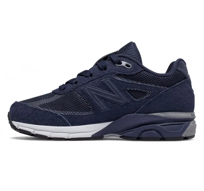 New Balance Little Kids Reflective 990v4 Navy