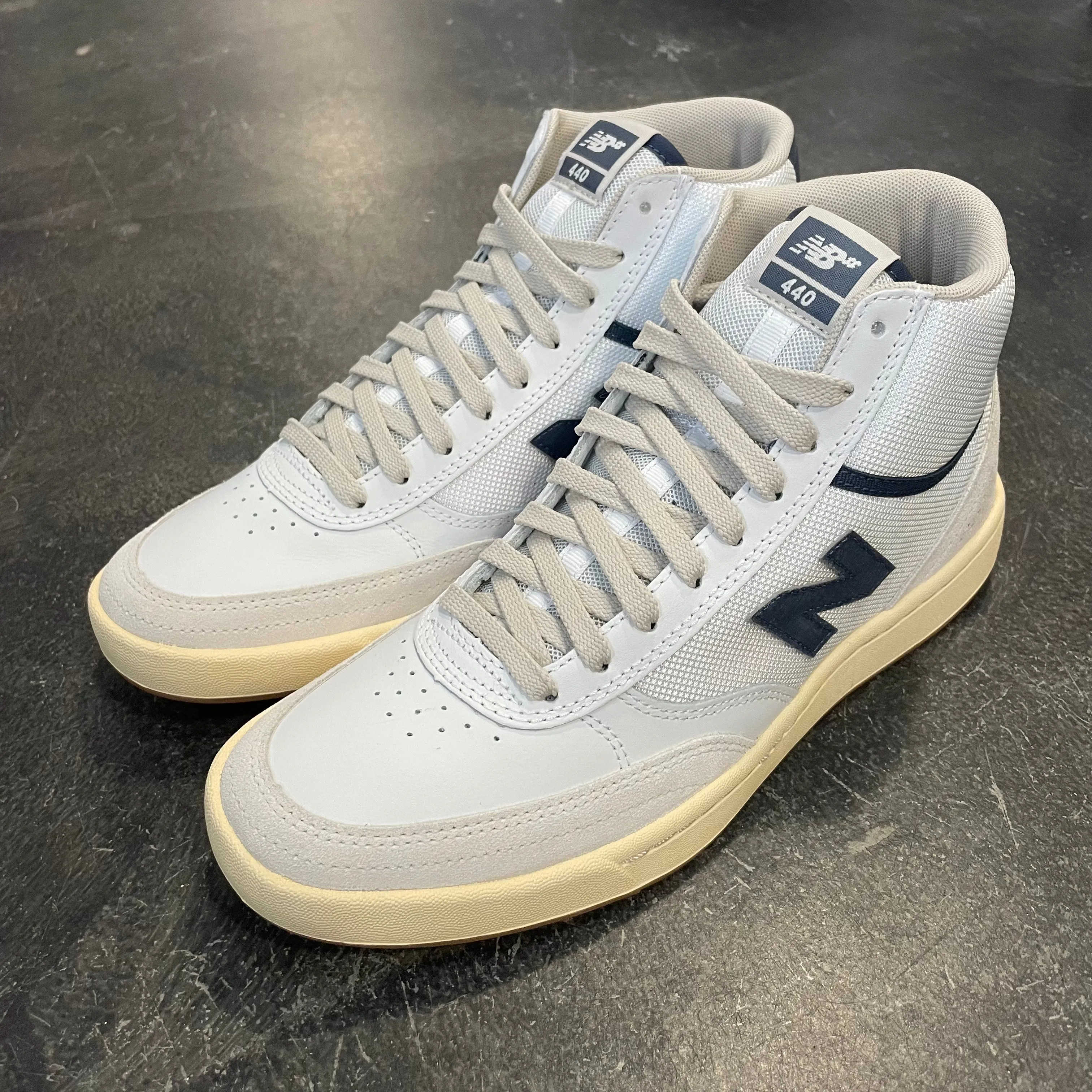 New Balance Numeric 440 High White/Grey/Navy