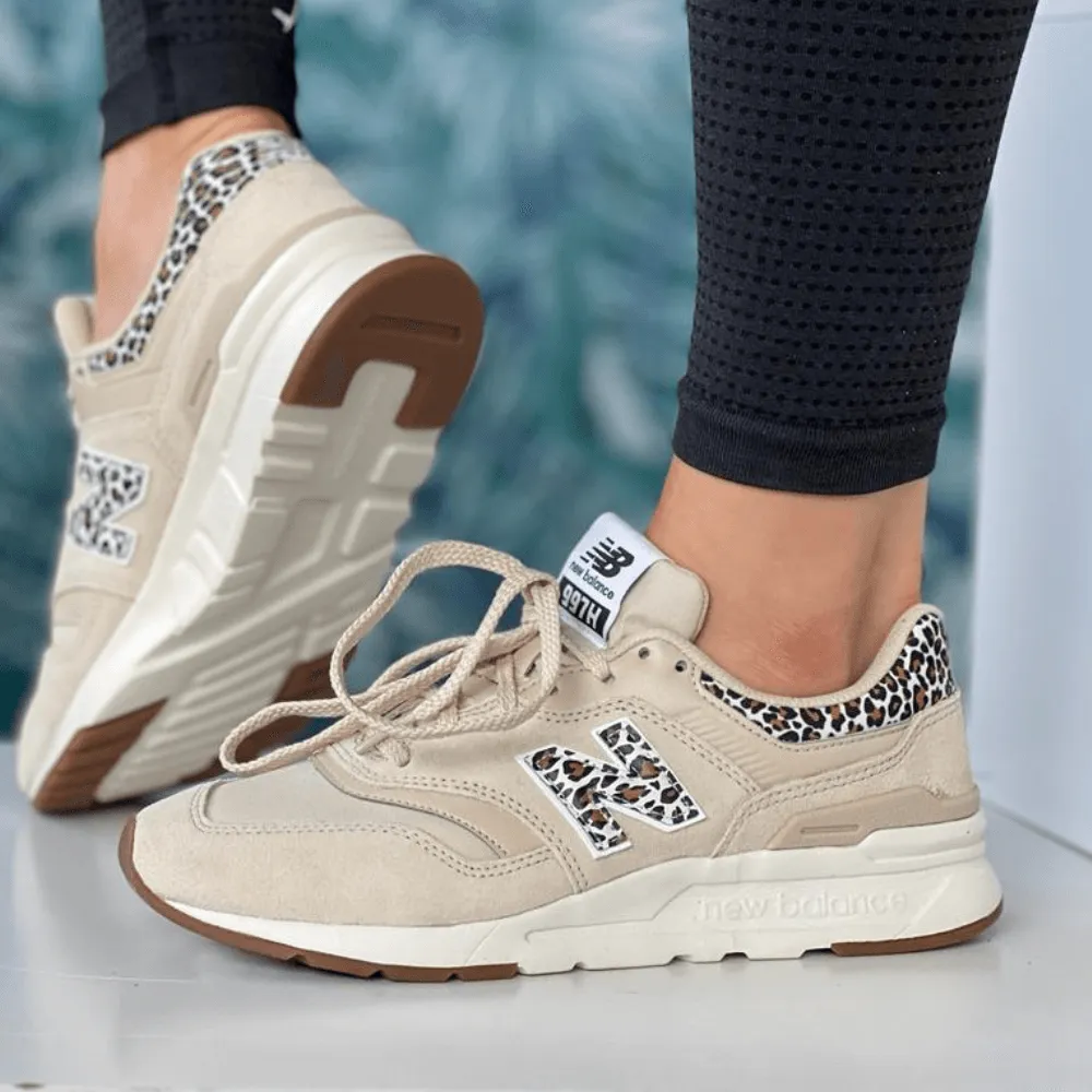 New Balance Womens 997 Lifestyle in Beige Leopard