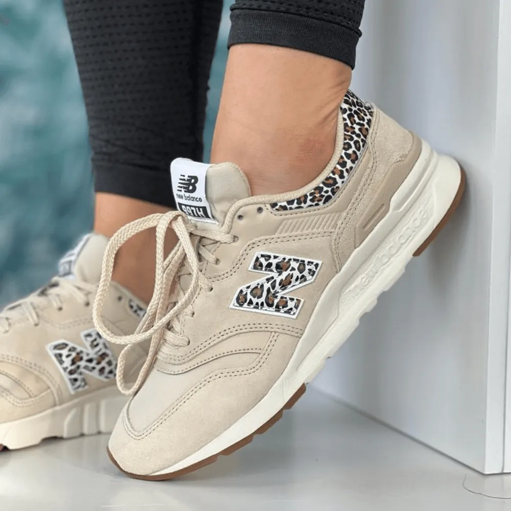 New Balance Womens 997 Lifestyle in Beige Leopard