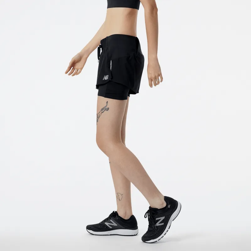 New Balance Women's Impact Run 2 in 1 Short