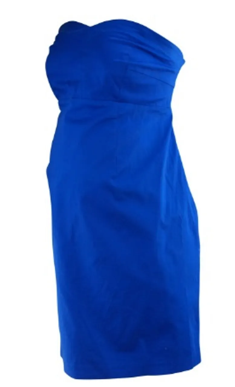 *New* Electric Blue A Pea in the Pod Maternity Cocktail Party Maternity Dress Missing Belt (Size Large)