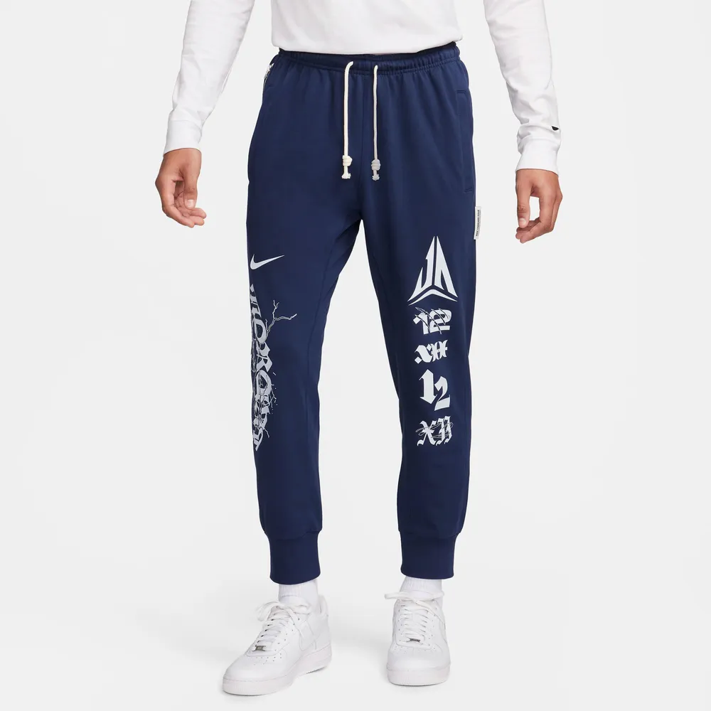 Nike Mens Nike Ja Morant Dri-FIT Standard Issue Joggers - Mens Midnight Navy/Grey Size XXL