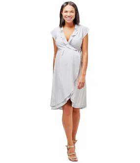 NOM Maternity Marina Wrap Dress Women's