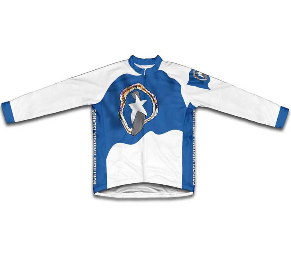 Northern Mariana Islands Flag Winter Thermal Cycling Jersey