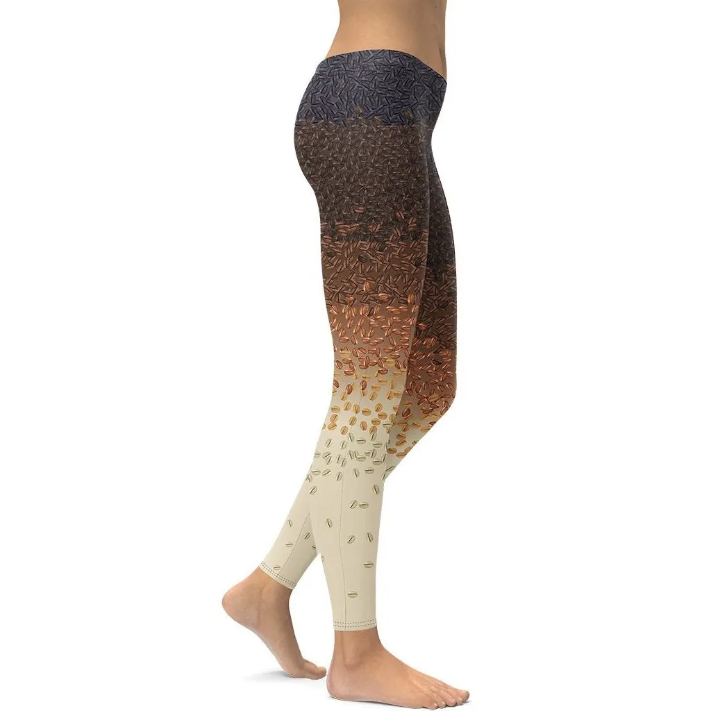 Ombre Coffee Beans Leggings