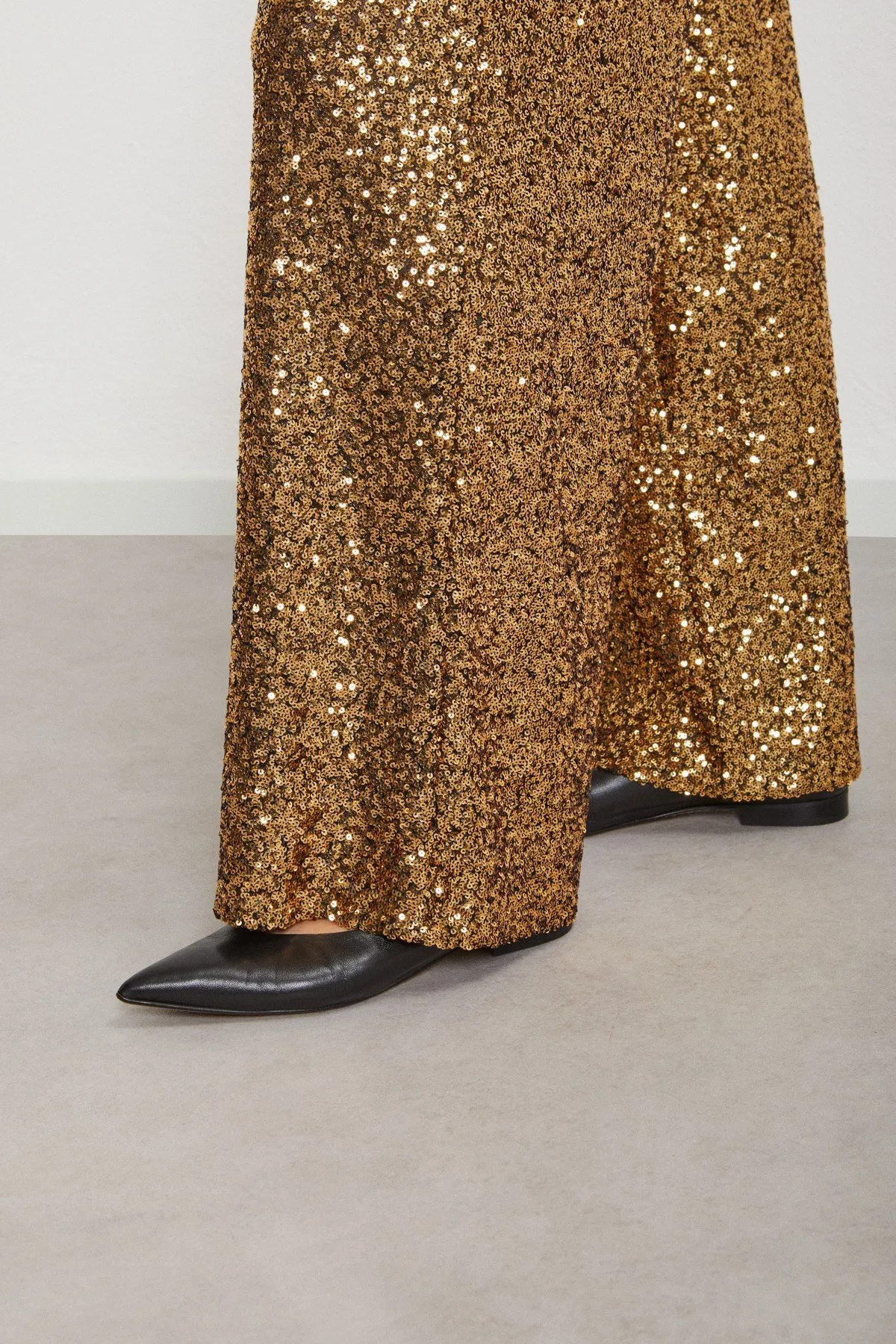 Palazzo trousers with sequins