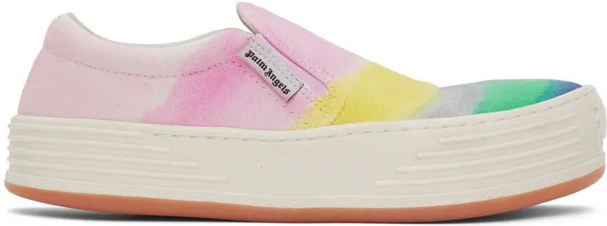 Palm Angels Multicolor Canvas Stripe Sneakers