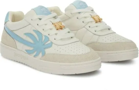 Palm Angels Palm Beach University leather sneakers White