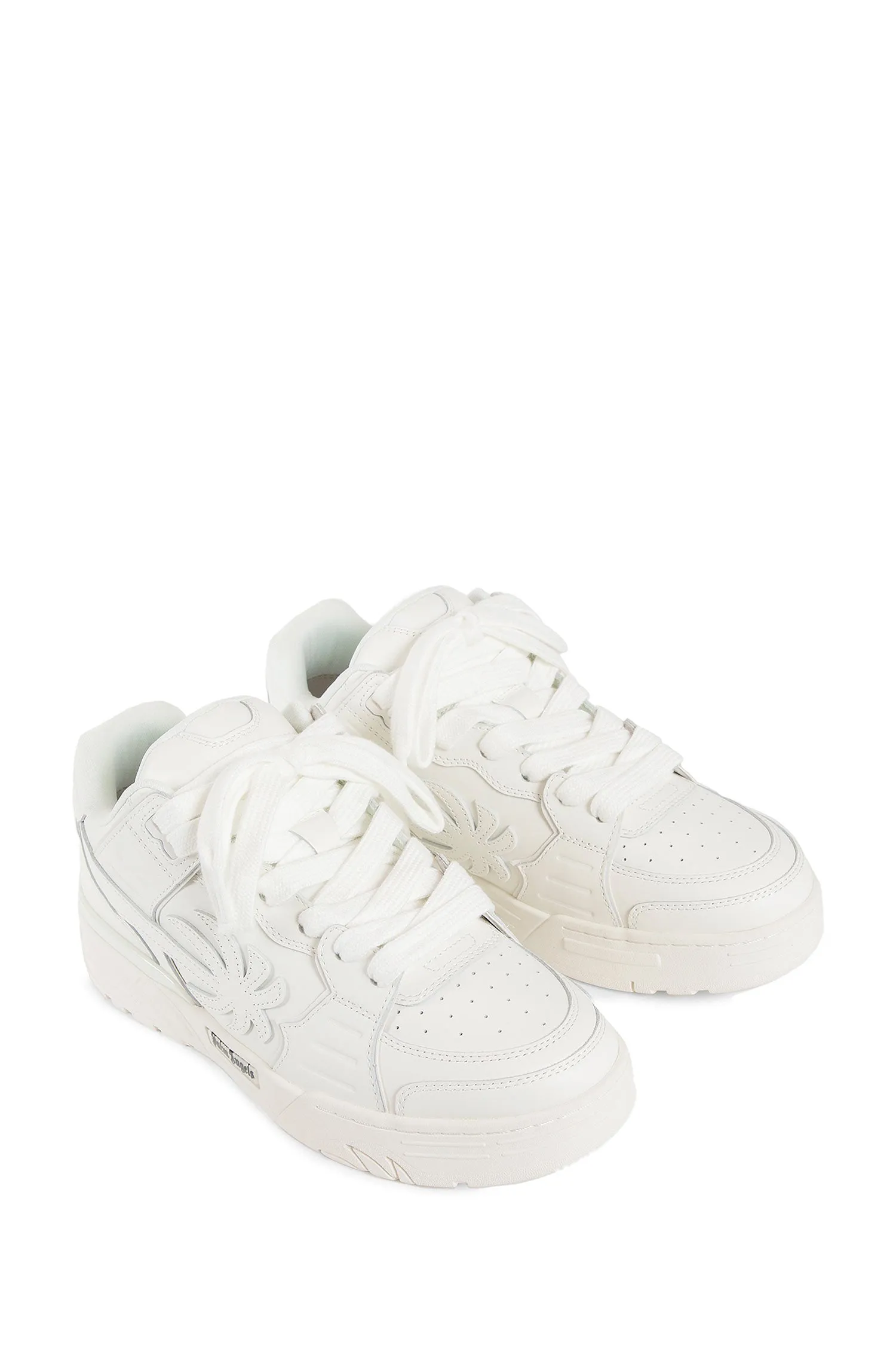 palm angels panelled venice leather sneakers