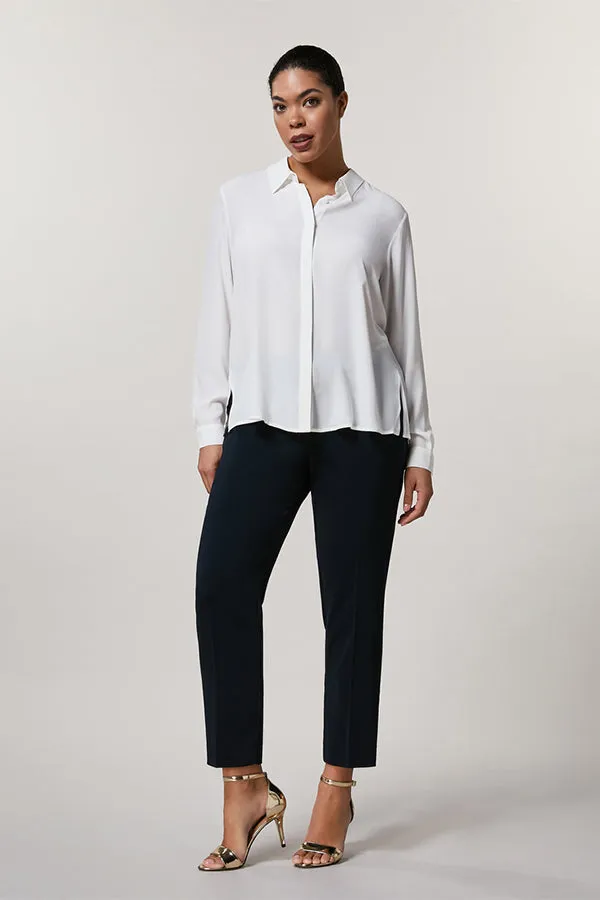 Persona (by Marina Rinaldi) REGGINA NAVY CADY TROUSERS