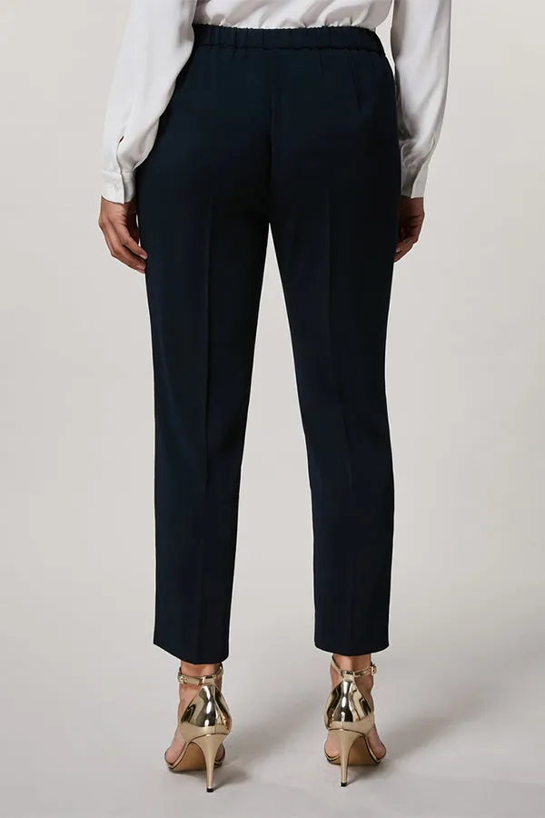 Persona (by Marina Rinaldi) REGGINA NAVY CADY TROUSERS