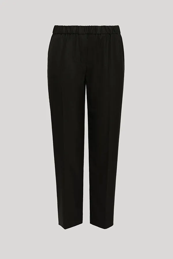 Persona (by Marina Rinaldi) RIGA BLACK POLYVISCOSE SLIM TROUSERS