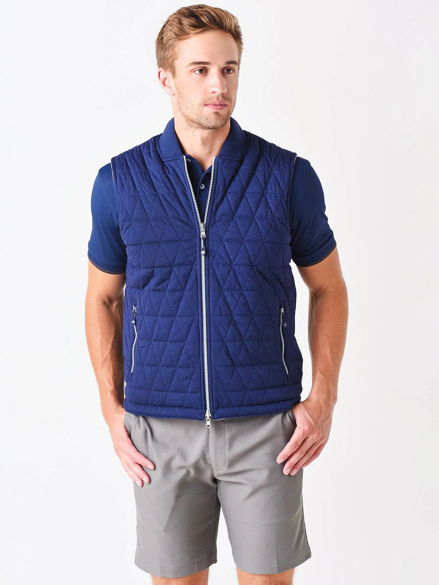     PETER MILLAR  Crown Sport Men's Thermal Block Reversible Vest    