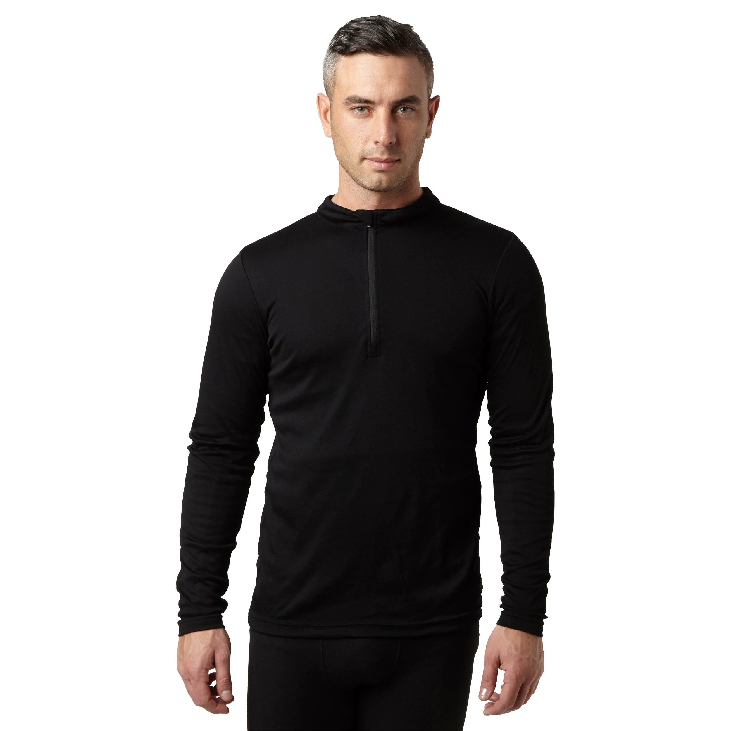 Peter Storm Men's Long Sleeve Zip Neck Thermal T-Shirt | Millets