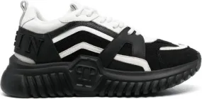 Philipp Plein Bicolour Hexagon running sneakers Black