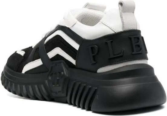 Philipp Plein Bicolour Hexagon running sneakers Black