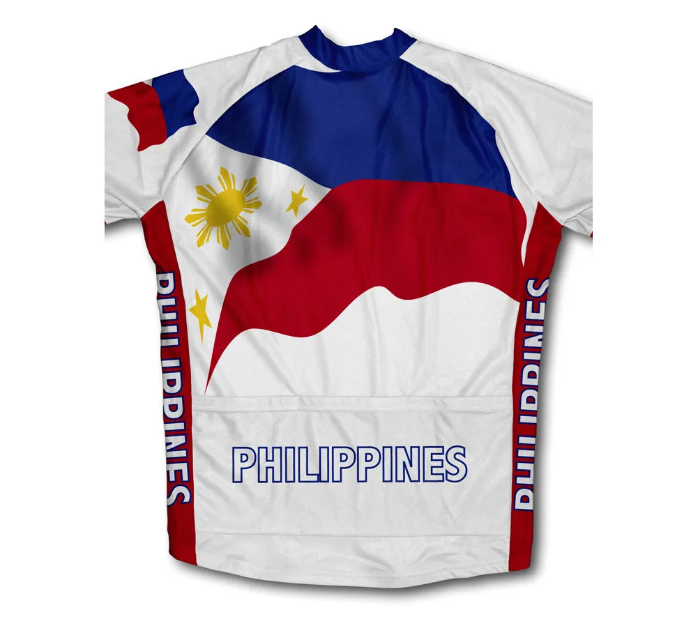 Philippines Flag Winter Thermal Cycling Jersey